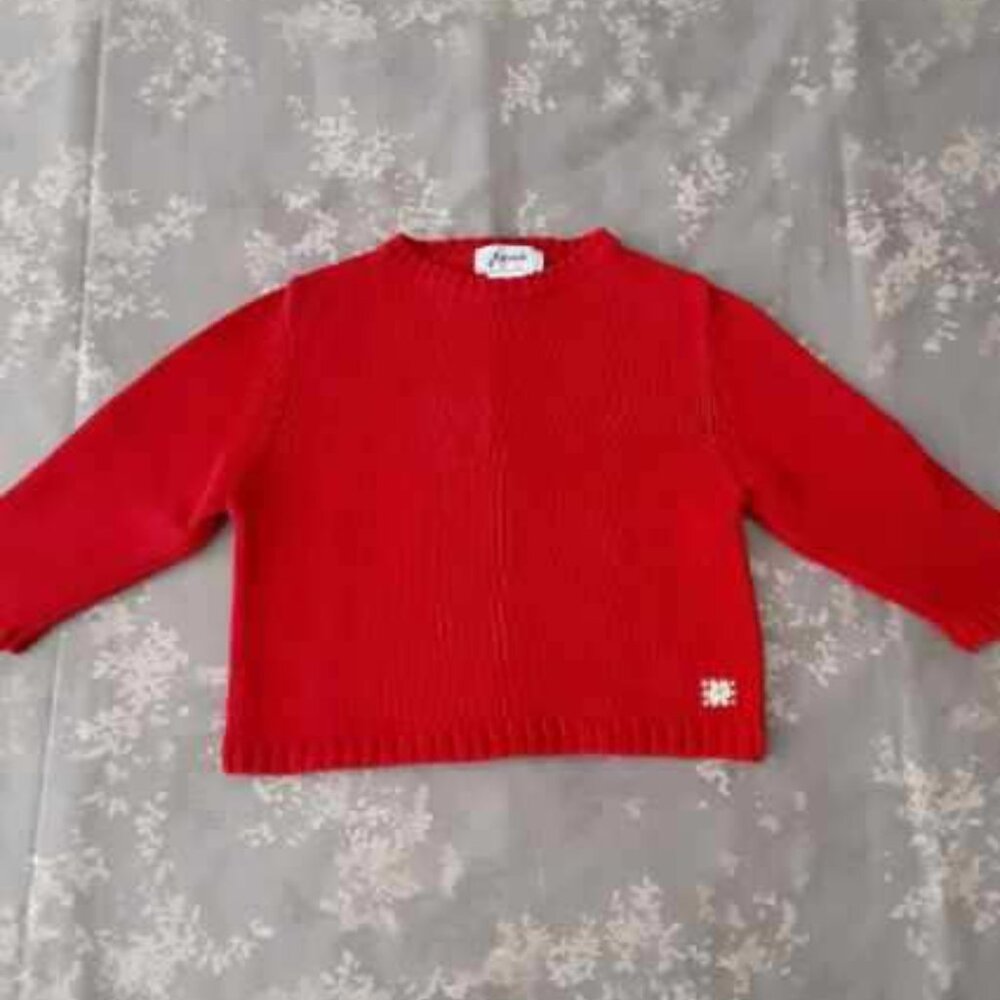 JACADI Red 100% Cotton sweater size 2T - Picture 2 of 3